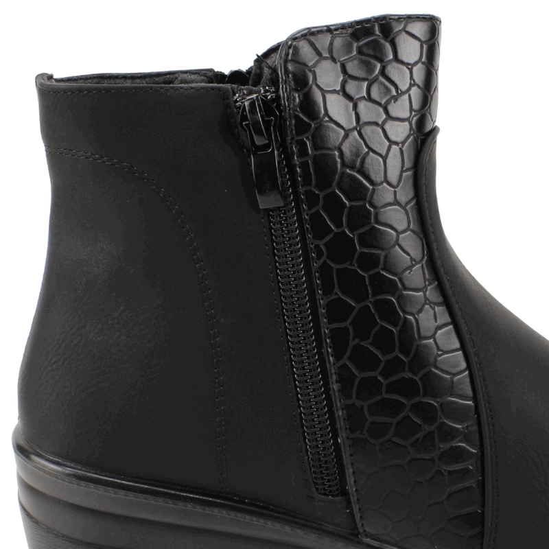 BOTIN NEW WALK REPTIL CONFORT NEGRO - 5