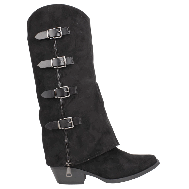 BOTA AGUA DE COCO VAQUERA CONVERTIBLE NEGRA - 1