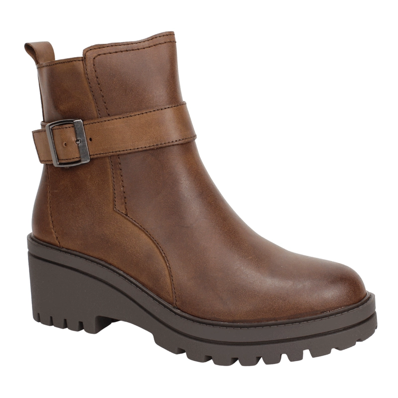 BOTIN PALM BROCHE CUERO CAFE - 3