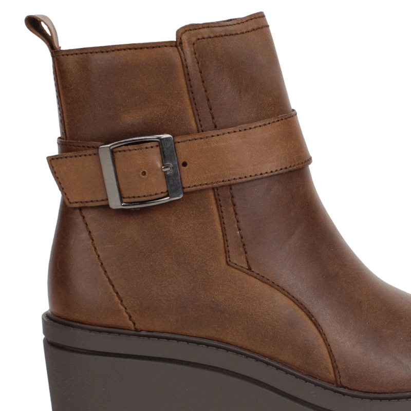 BOTIN PALM BROCHE CUERO CAFE - 5