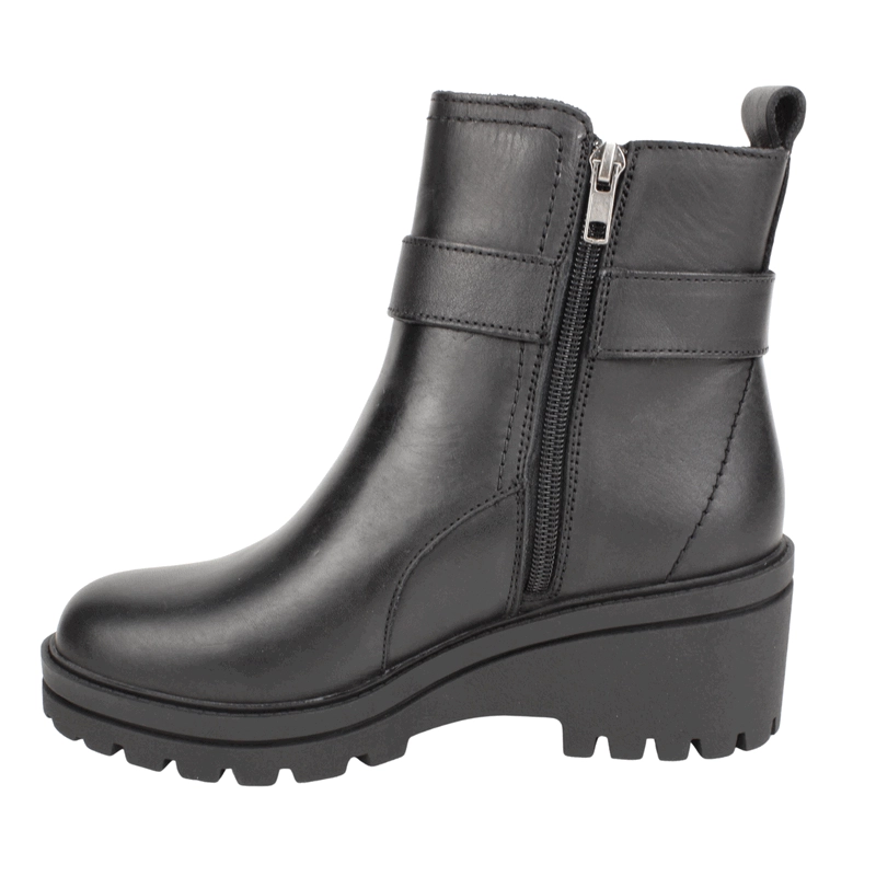 BOTIN PALM BROCHE CUERO NEGRO - 4