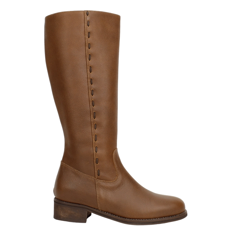BOTA EXS COSTURAS CUERO MARRON - 1