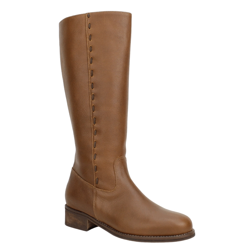 BOTA EXS COSTURAS CUERO MARRON - 3