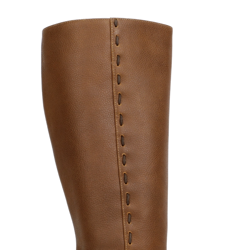 BOTA EXS COSTURAS CUERO MARRON - 5