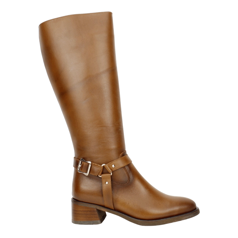 BOTA EXS EQUITACION CUERO MARRON - 1
