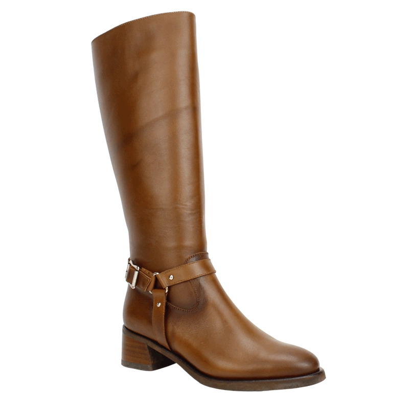 BOTA EXS EQUITACION CUERO MARRON - 3