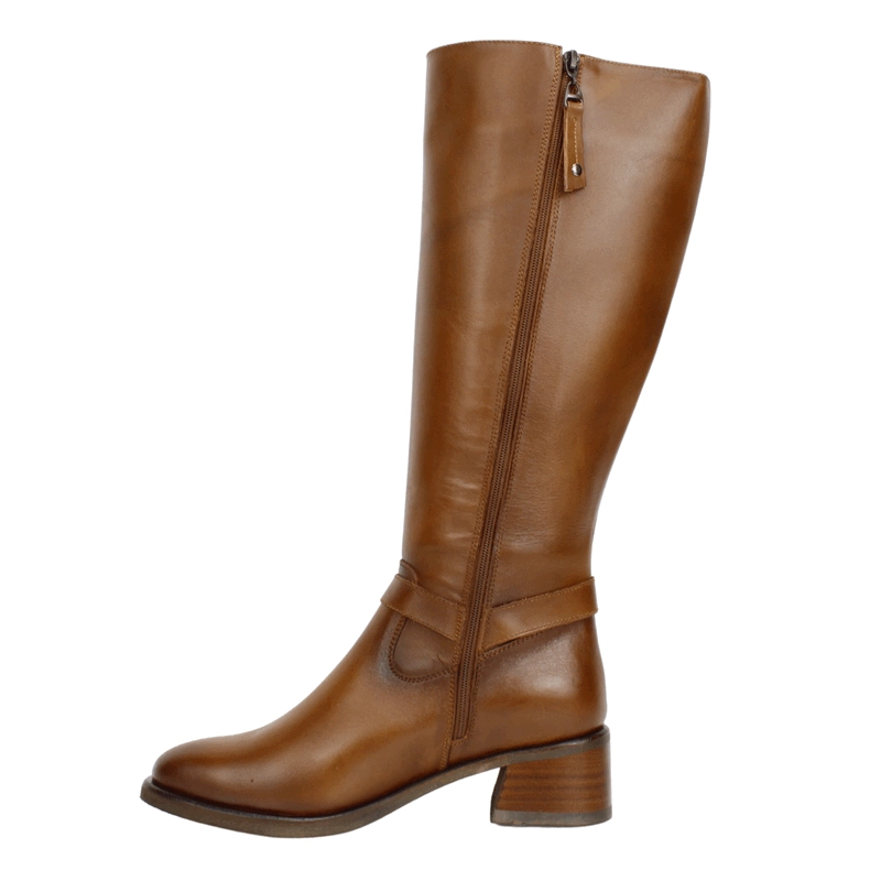 BOTA EXS EQUITACION CUERO MARRON - 4