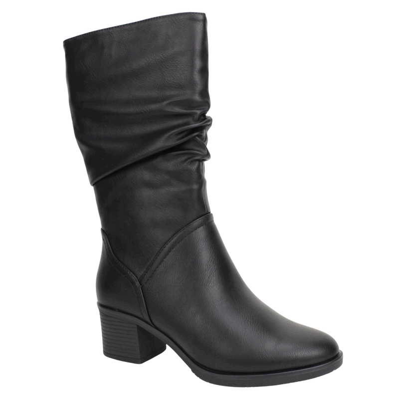 BOTA NEW WALK PLIEGUES NEGRO - 3