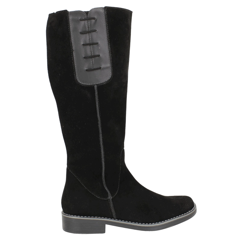BOTA EXS GAMUZA COSTURA NEGRA - 1