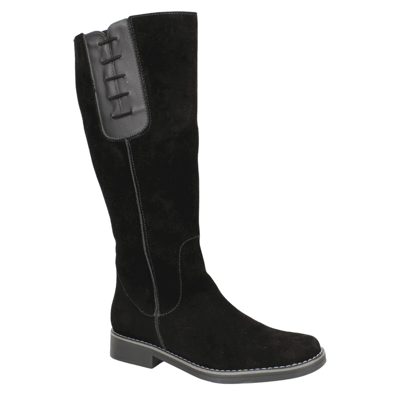 BOTA EXS GAMUZA COSTURA NEGRA - 3