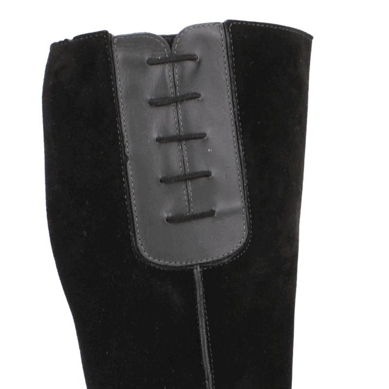 BOTA EXS GAMUZA COSTURA NEGRA - 5