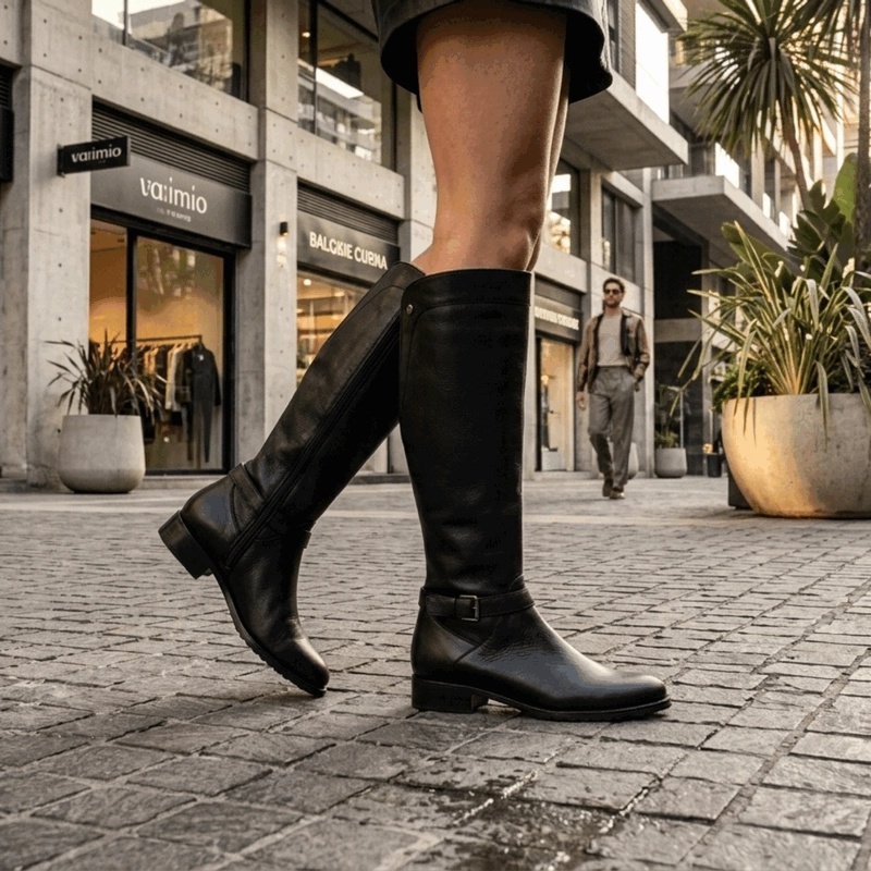 BOTA EXS DE MONTAR CUERO NEGRA - 2