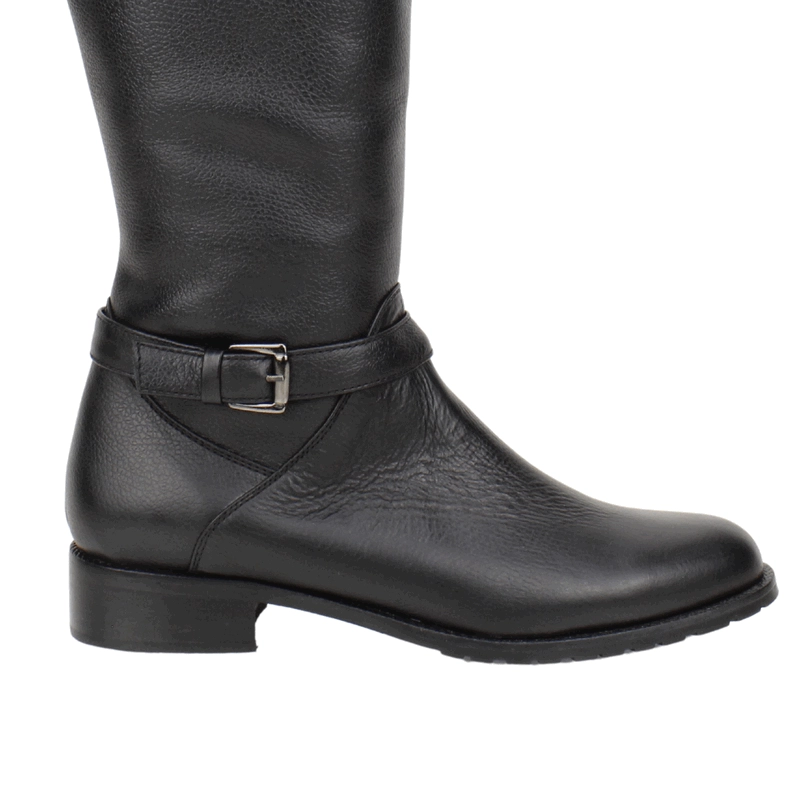 BOTA EXS DE MONTAR CUERO NEGRA - 5