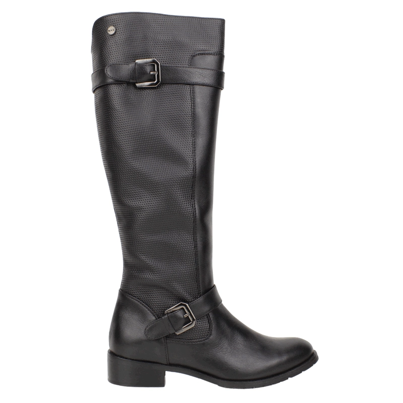 BOTA EXS MOTOQUERA CUERO NEGRA - 1