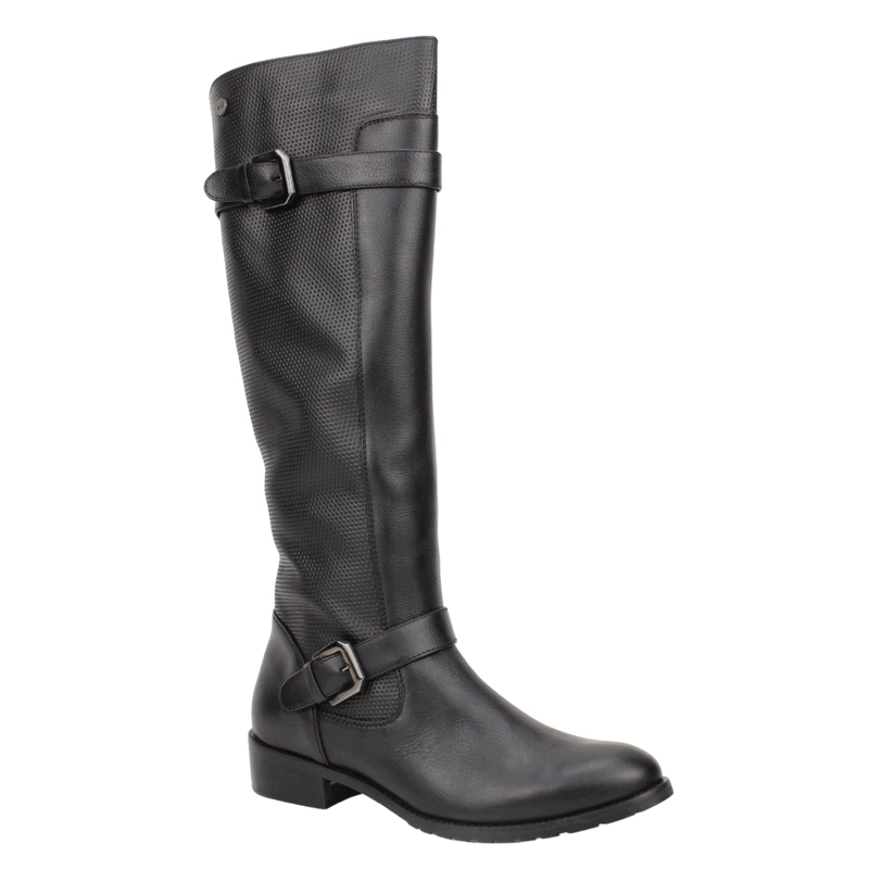 BOTA EXS MOTOQUERA CUERO NEGRA - 3