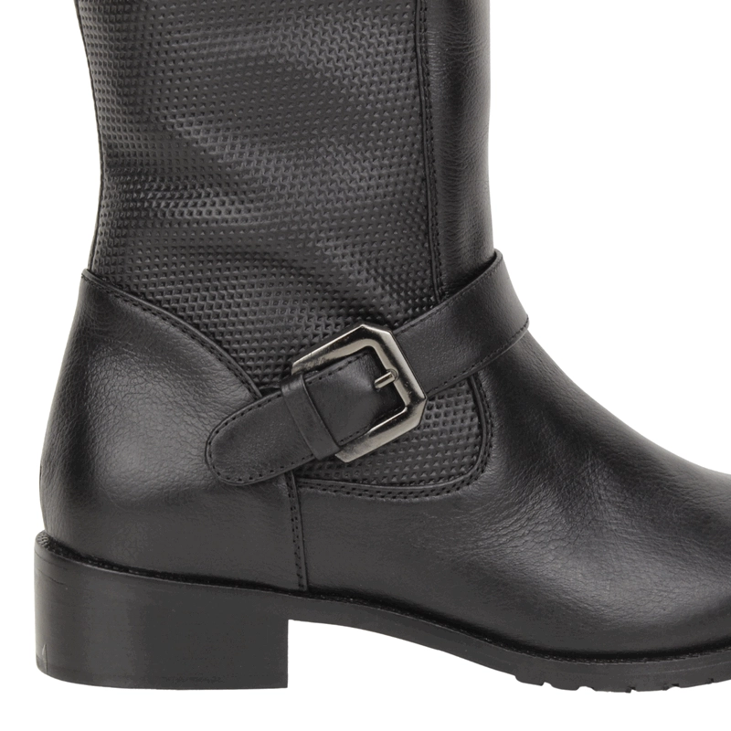 BOTA EXS MOTOQUERA CUERO NEGRA - 5