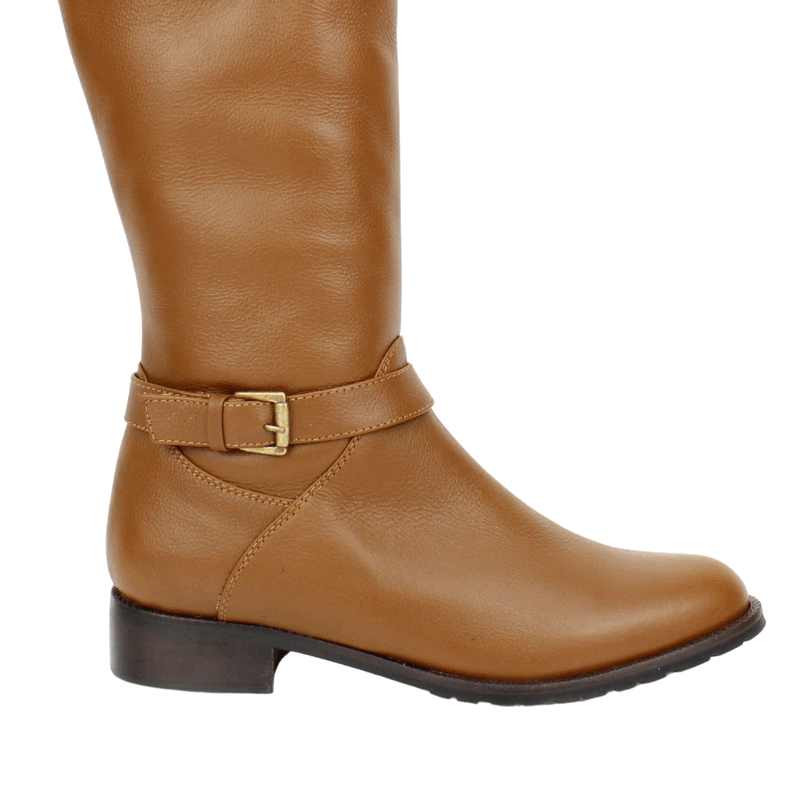 BOTA EXS DE MONTAR CUERO MARRON - 5