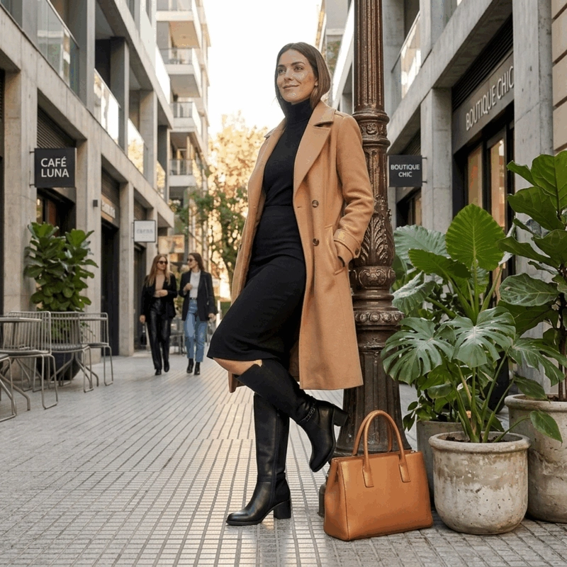 BOTA EXS CADENA CUERO NEGRA - 2