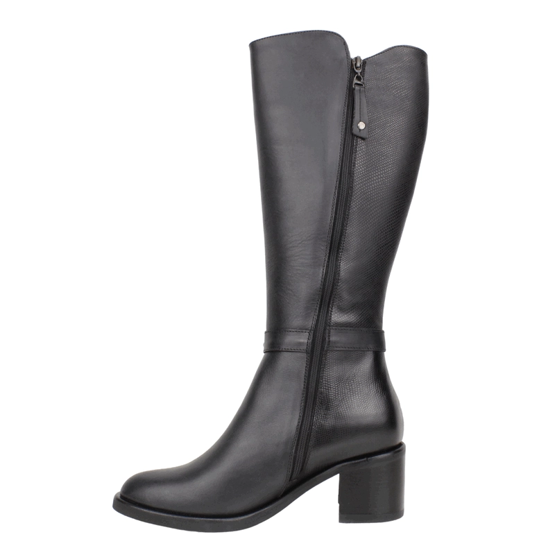 BOTA EXS CADENA CUERO NEGRA - 4