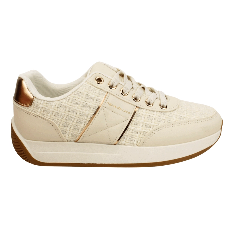 ZAPATILLA AGUA DE COCO URBANA DORADA - 1