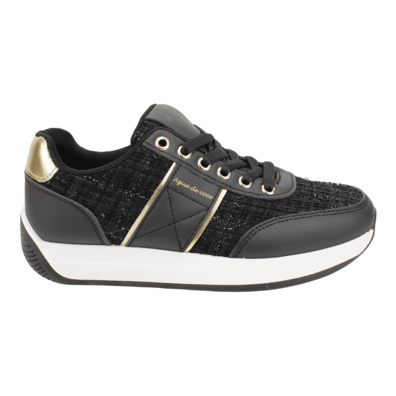ZAPATILLA AGUA DE COCO URBANA NEGRA - 1