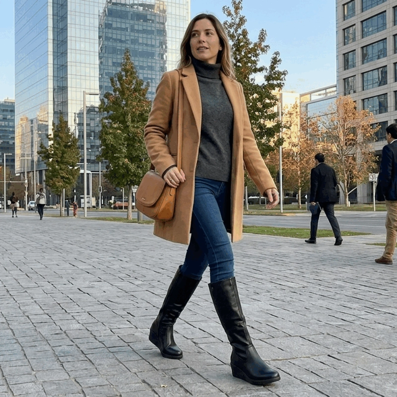 BOTA NEW WALK CUÑA EDGE NEGRA - 2
