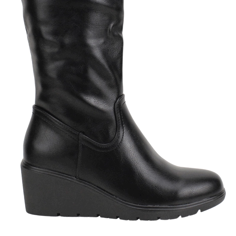 BOTA NEW WALK CUÑA EDGE NEGRA - 5