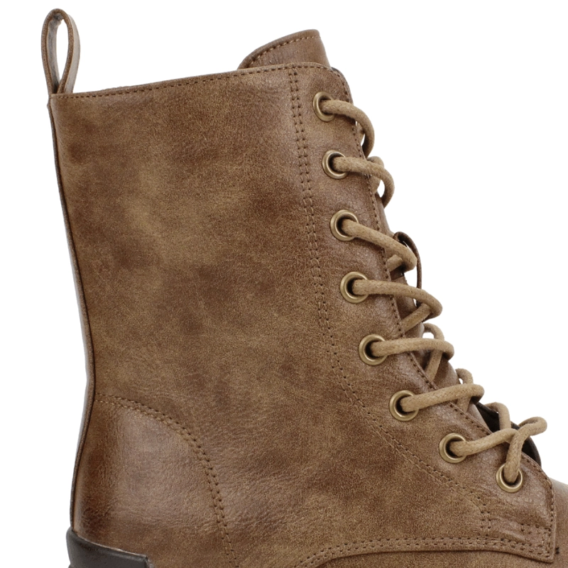 BOTIN NEW WALK MILITAR MARRON - 5