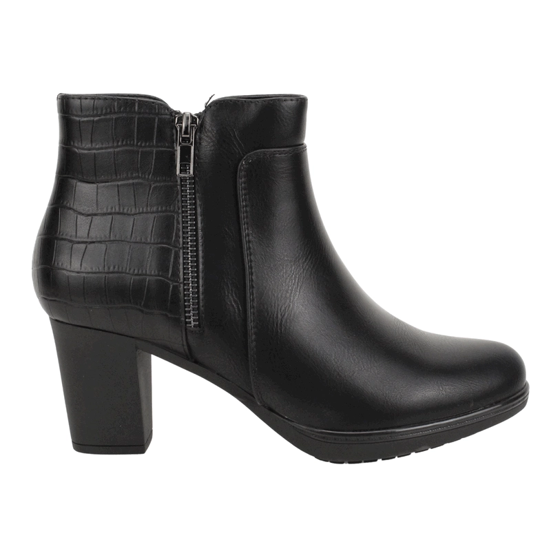 BOTIN NEW WALK FORMAL REPTIL NEGRO - 1