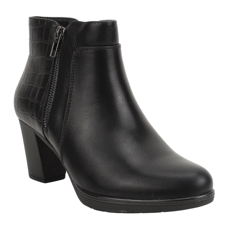 BOTIN NEW WALK FORMAL REPTIL NEGRO - 3