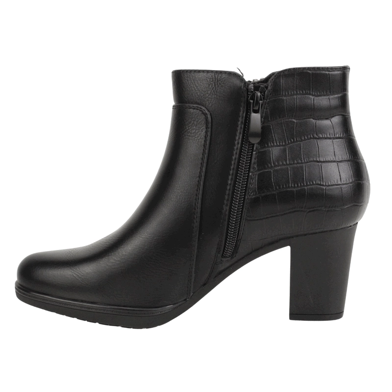 BOTIN NEW WALK FORMAL REPTIL NEGRO - 4