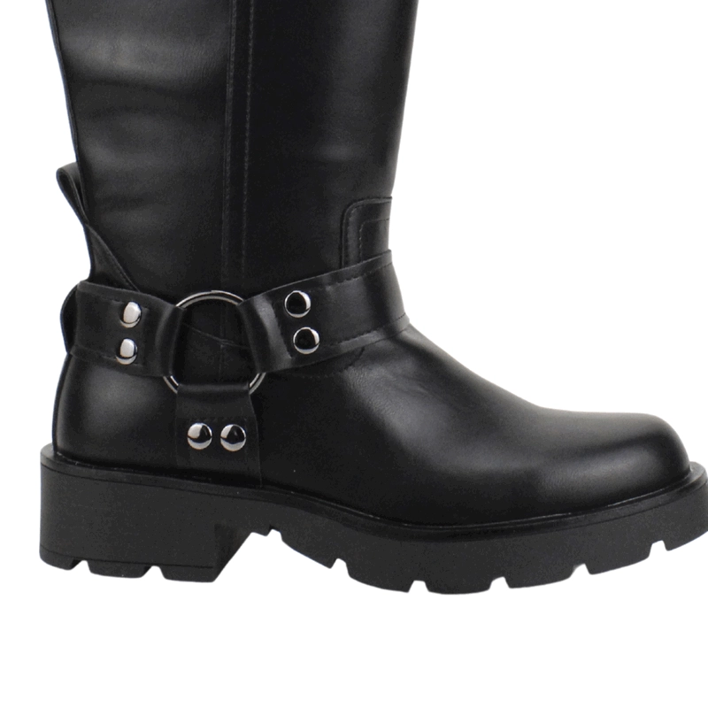 BOTA NEW WALK BIKER NEGRA - 5