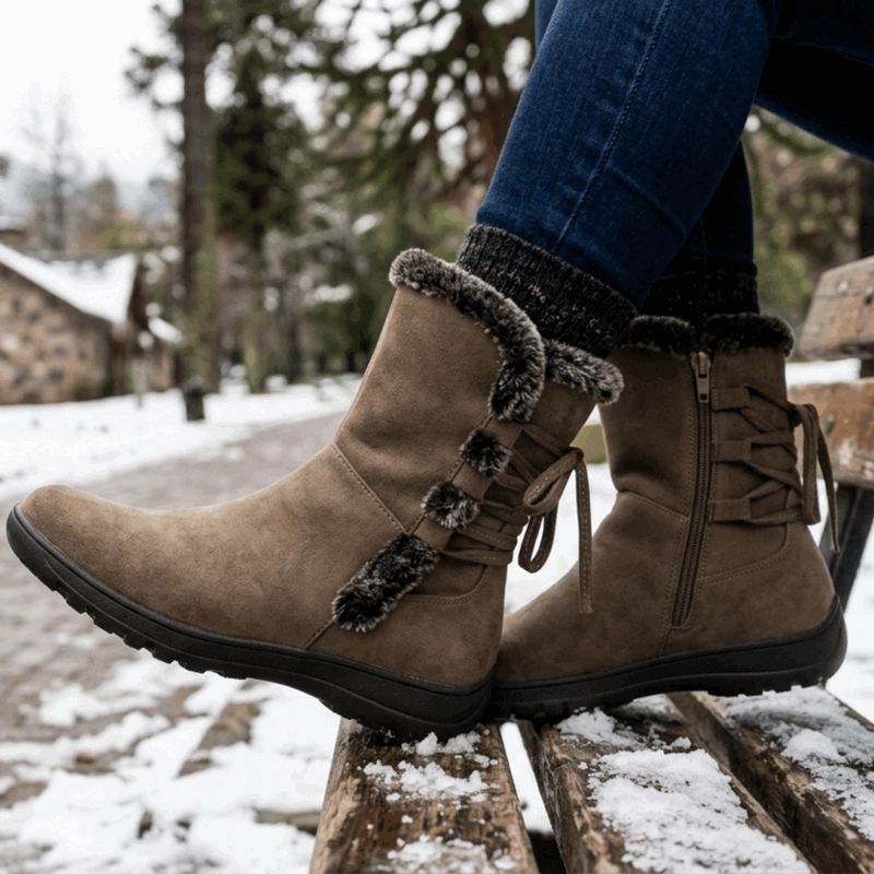 BOTIN NEW WALK CHIPORRO TRENZAS TAUPE - 2