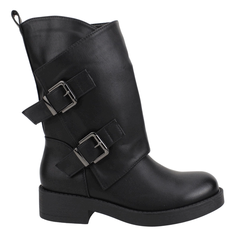 BOTA NEW WALK BIKER CORTA NEGRA - 1
