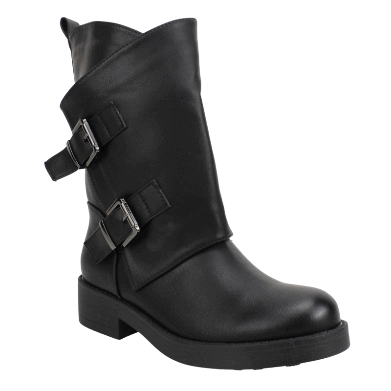 BOTA NEW WALK BIKER CORTA NEGRA - 3