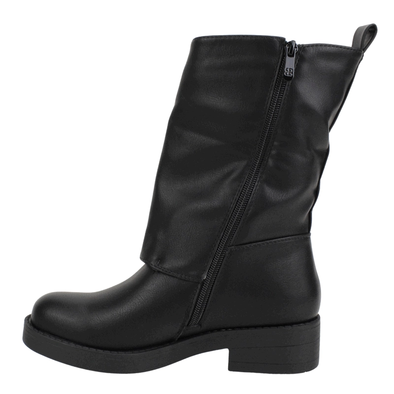 BOTA NEW WALK BIKER CORTA NEGRA - 4