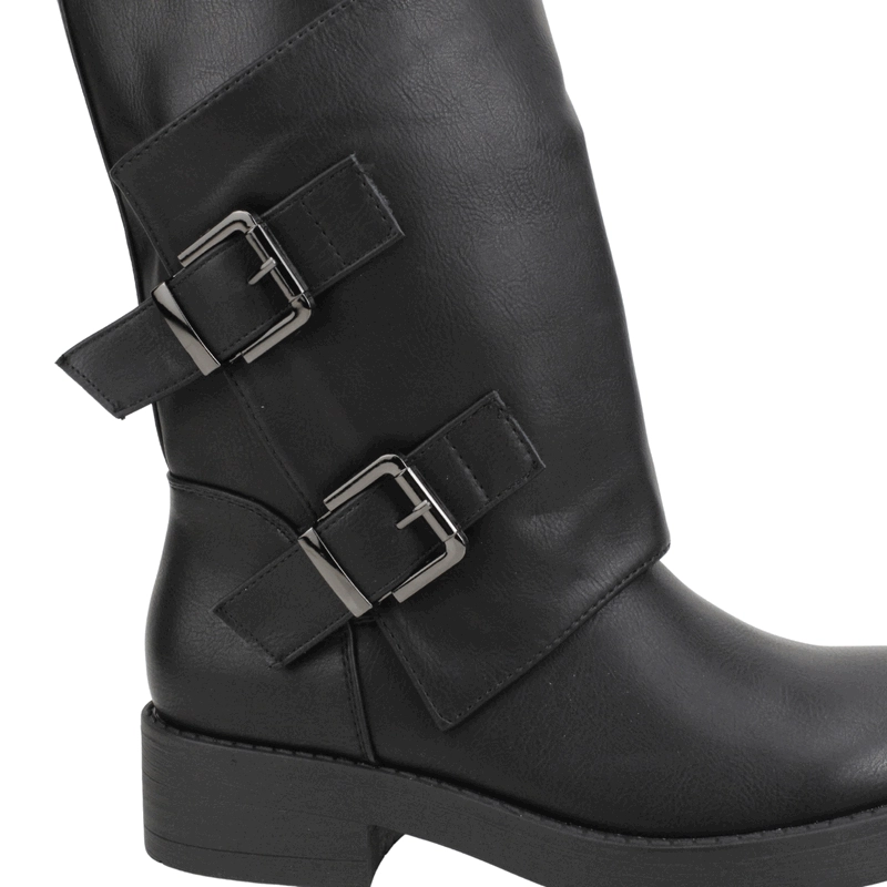 BOTA NEW WALK BIKER CORTA NEGRA - 5