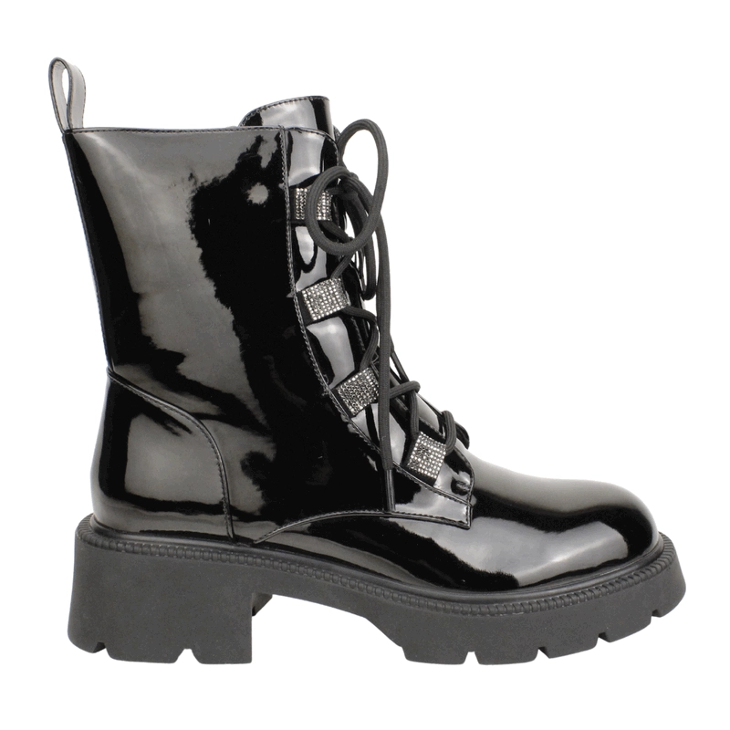 BOTIN AGGRESSIV MILITAR PLATAFORMA NEGRO - 1