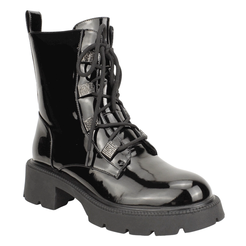 BOTIN AGGRESSIV MILITAR PLATAFORMA NEGRO - 3