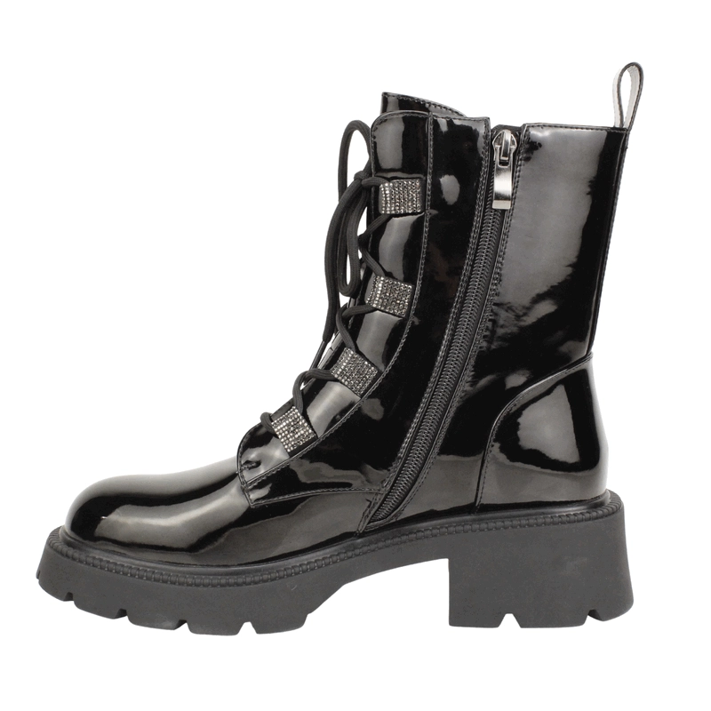 BOTIN AGGRESSIV MILITAR PLATAFORMA NEGRO - 4