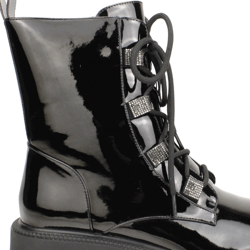 BOTIN AGGRESSIV MILITAR PLATAFORMA NEGRO - 5