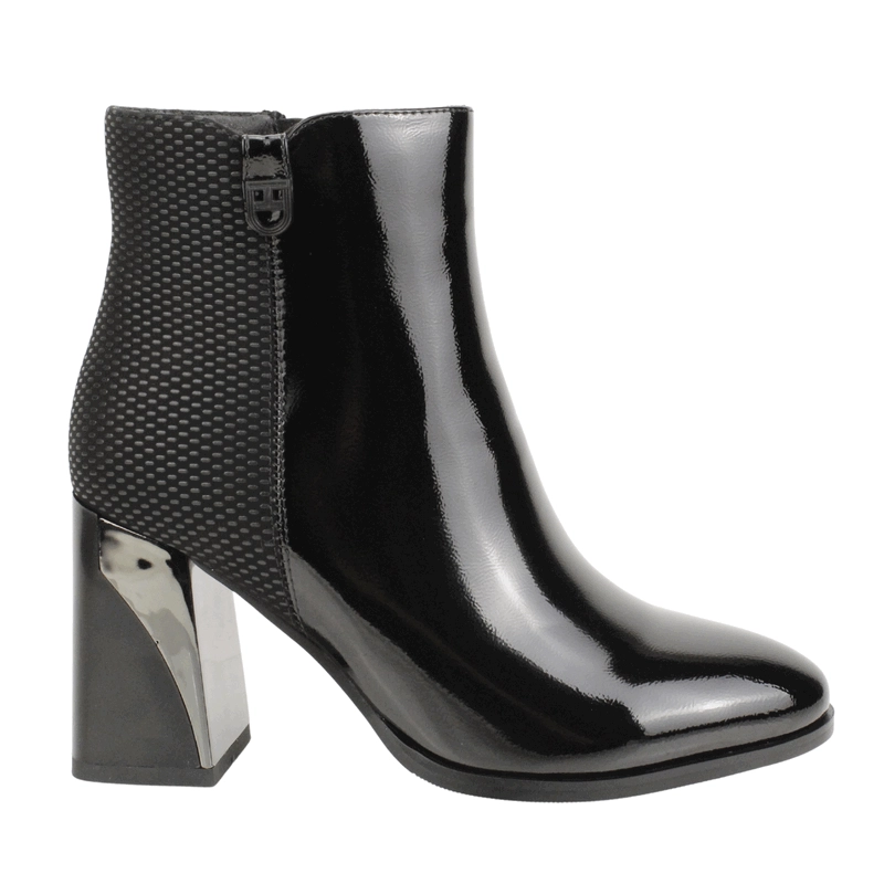 BOTIN AGGRESSIV TEXTURAS NEGRO BRILLANTE - 1