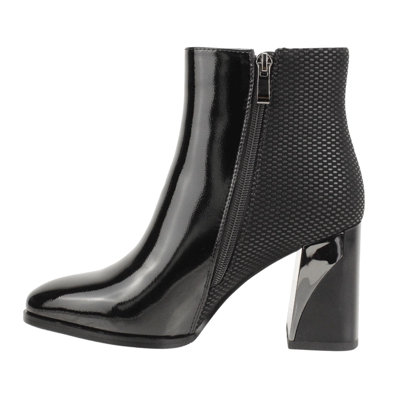 BOTIN AGGRESSIV TEXTURAS NEGRO BRILLANTE - 4
