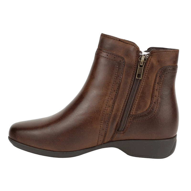 BOTIN PALM CUERO DOTS CAFE - 4