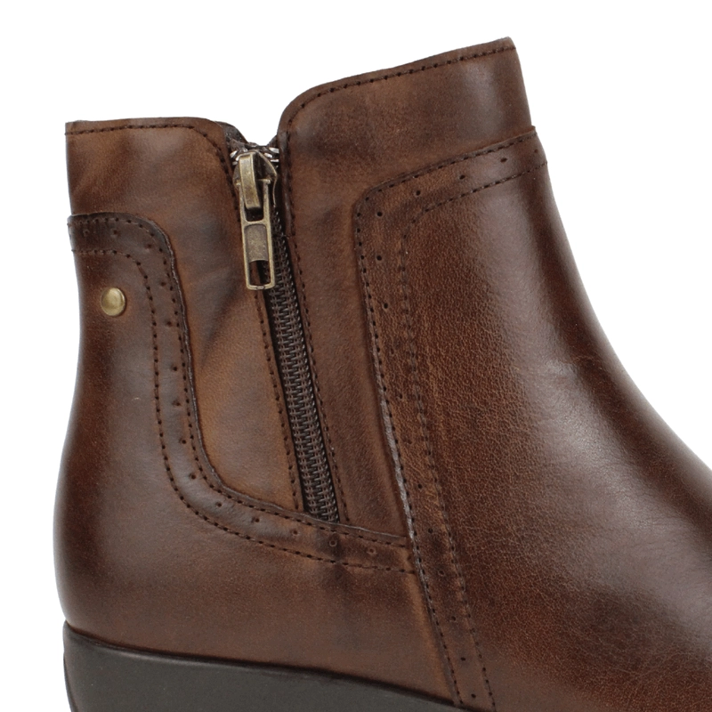 BOTIN PALM CUERO DOTS CAFE - 5
