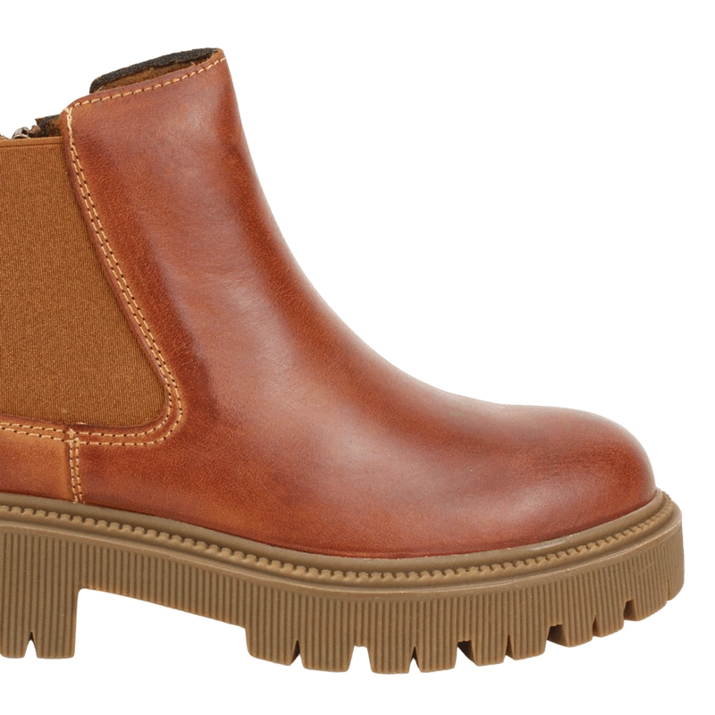 BOTIN PALM CUERO ELASTICO CAMEL - 4