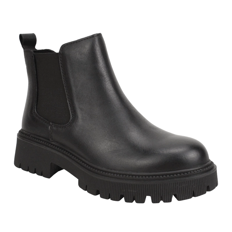 BOTIN PALM CUERO ELASTICO NEGRO - 3