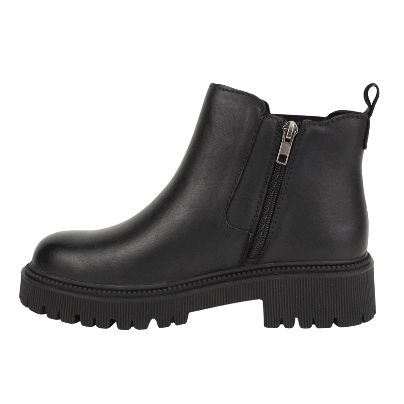 BOTIN PALM CUERO ELASTICO NEGRO - 4