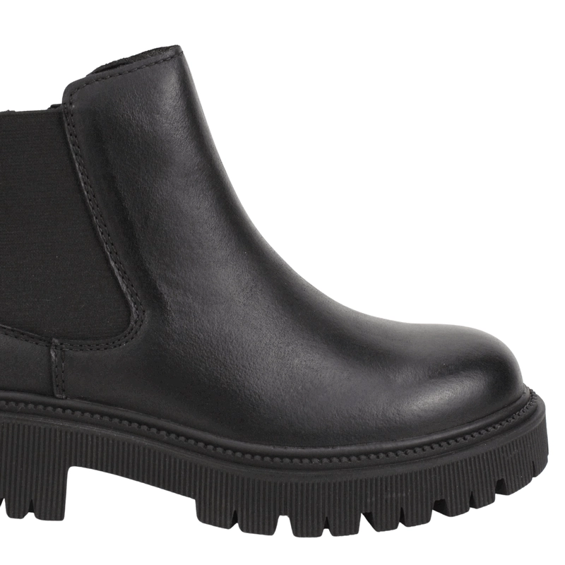 BOTIN PALM CUERO ELASTICO NEGRO - 5