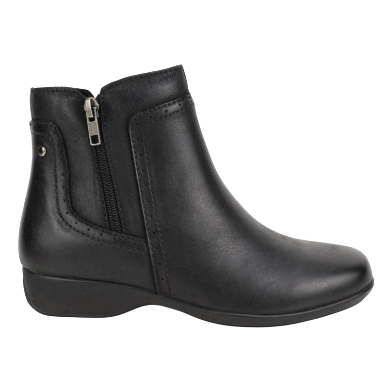 BOTIN PALM CUERO DOTS NEGRA - 1